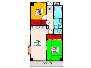 エクセル上小阪の物件間取画像